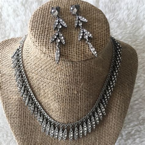 chloe silver necklace|chloe and isabel earring set.